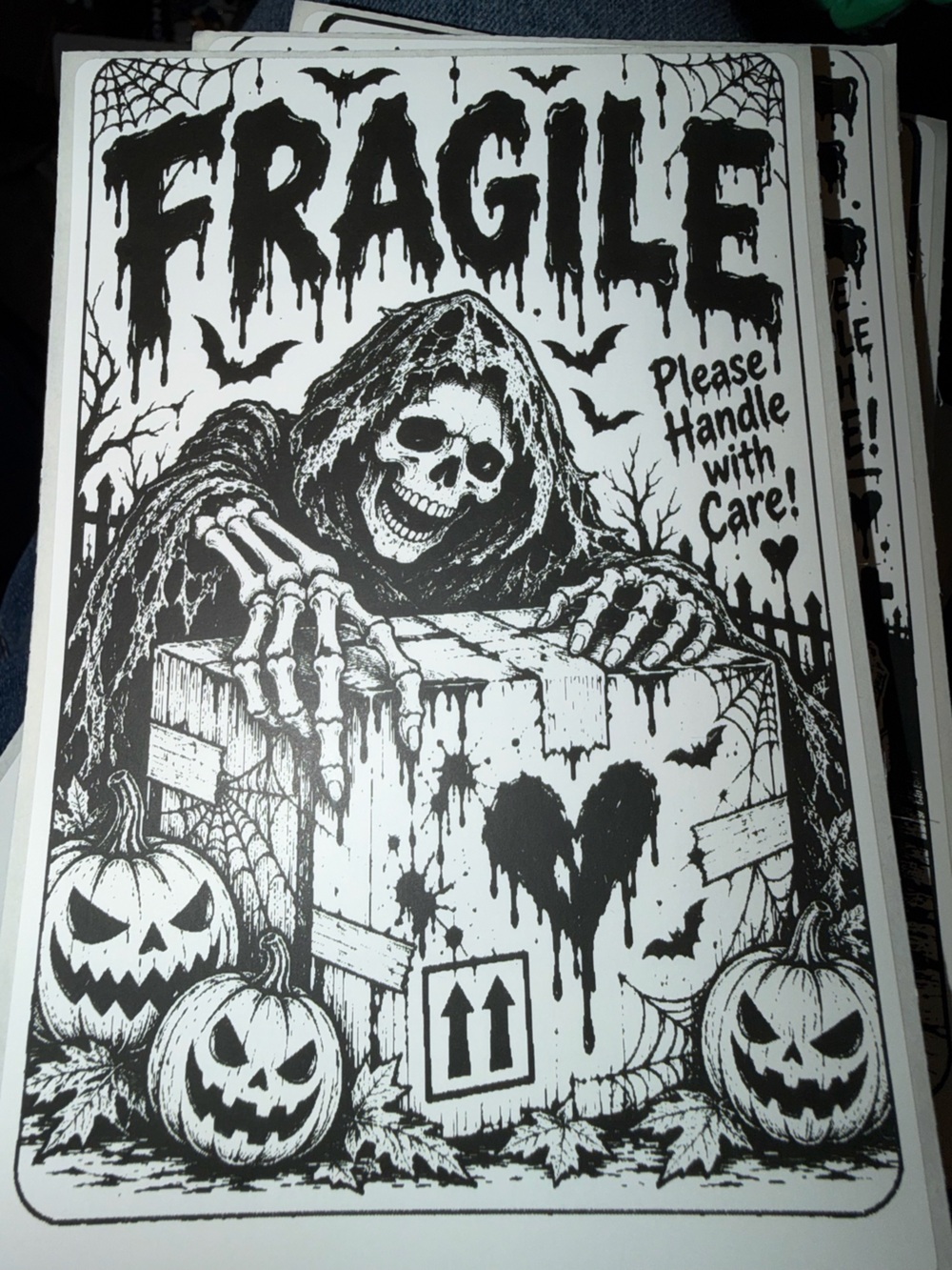 Skeleton Fragile 4x6 50 count